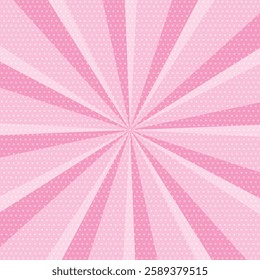 Cute concentrated line background illustration pink