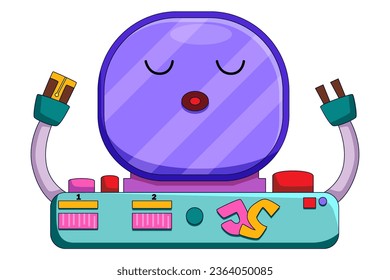 Cute Console Game Character Design illustration