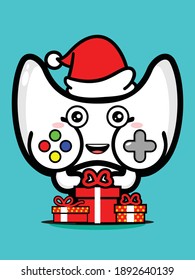 cute console that got a gift on Christmas day
