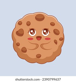 Cute Cookie Character Design Illustration