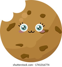Cute Cookie , Illustration, Vektor auf weißem Hintergrund