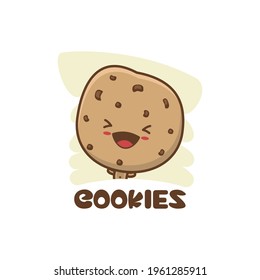 cute cookie mascot character. suitable for use as, cards, posters, stickers etc.
