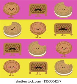 cute cookies background