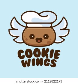 cute cookies chef mascot logo suitable for your business