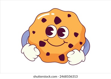 Cute Cookies Flat Sticker Design