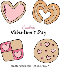 Cute cookies for Valentine's Day