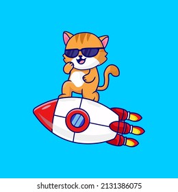 Cute cool cats mascot design
