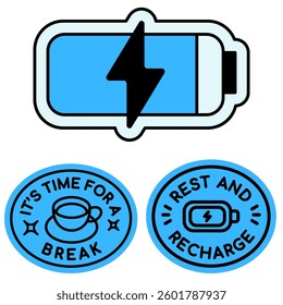 cute and cool sticker illustration vector design
