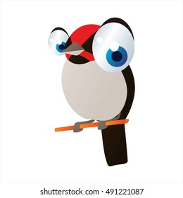 lindo vector fresco aislado en la imagen de pájaro blanco. Elemento de ilustración de diseño 