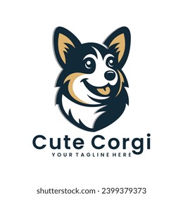 Cute Corgi Vector Desain Graphic