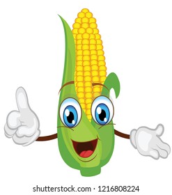 cute corn character cartoon