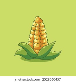 Icono de maíz lindo - ilustración linda