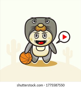 cute costum animals character, vector illustration