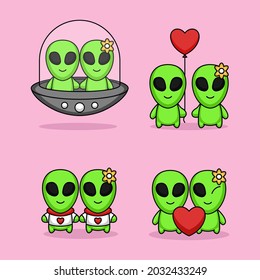 Un par de extraterrestres se enamoran