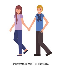 cute couple avatar character