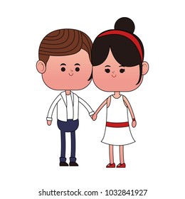 Cute couple cartoon