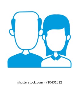 Cute couple cartoon
