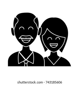 Cute couple cartoon
