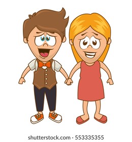 cute couple character sixty style