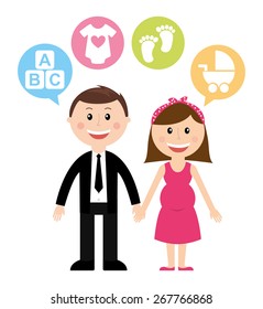 cute couple design, vector illustration eps10 graphic 