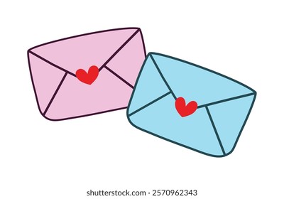 Cute Couple Letter with Love