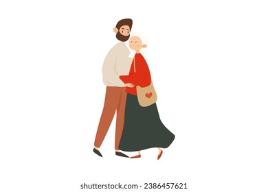Cute couple in love. Husband and wife. Boy and girl. A man and a woman. Valentine's Day