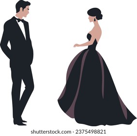 cute couple, lovely couple vector illustration