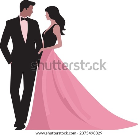 cute couple, lovely couple vector illustration