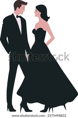 cute couple, lovely couple vector illustration