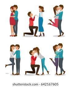 Cute couple set design