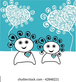 Cute couple, valentine