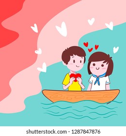 cute couple valentine day