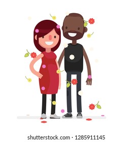 Cute couple vector illustration