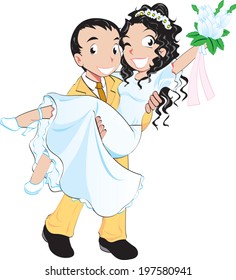 cute couple wedding