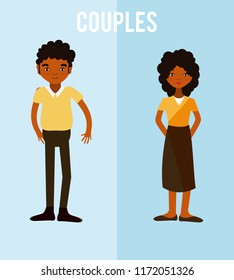 Cute couples cartoons