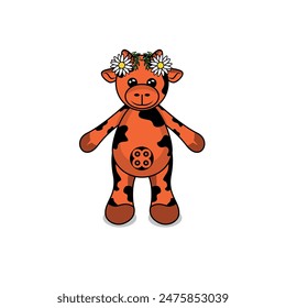 cute cow and carrot toy