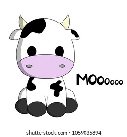 Cute cow cartoon