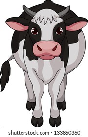 Cute cow cartoon