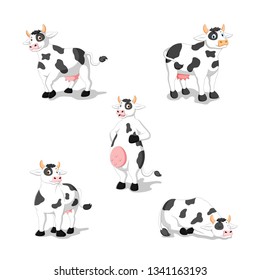 cute cow cartoon