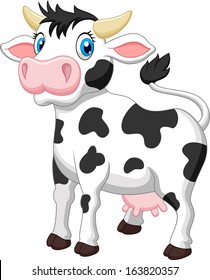 Cute cow cartoon