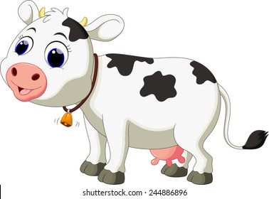 Cute cow cartoon