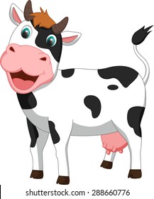 cute cow cartoon