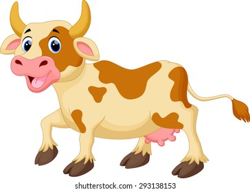 Cute cow cartoon