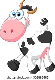 Cute cow cartoon