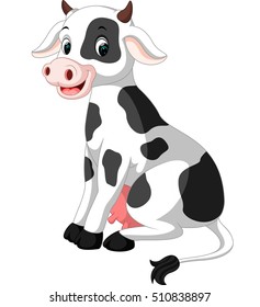 Cute cow cartoon