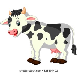 Cute cow cartoon