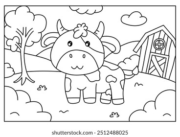 Cute cow coloring pages are a delightful activity for kids and adults, boosting creativity, fine motor skills, and imagination with charming cow designs