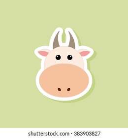 cute cow face