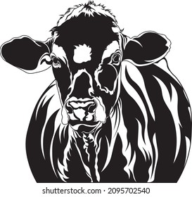 Cute cow face SVG design for home decor and prints svg