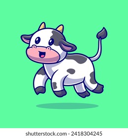 Cute Cow Floating Cartoon Vector Icon Illustration. Animal
Nature Icon Concept Isolated Premium Vector. Flat Cartoon
Style
